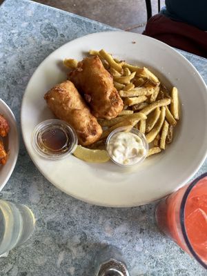 Fish and chips  at River City Brewing Company in Carmichael