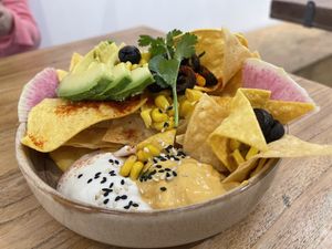Tom Yuk Nachos with Avocado & sour cream   at The Park by Years in Kowloon