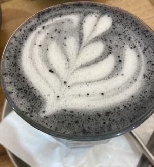 Black sesame latte    at The Park by Years in Kowloon
