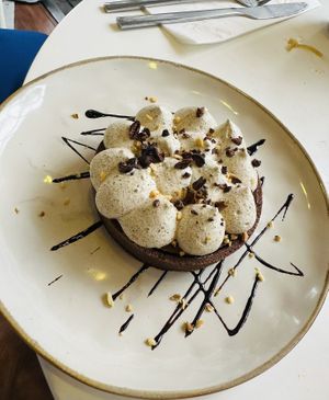 Chocolate, caramel tart  at The Park by Years in Kowloon