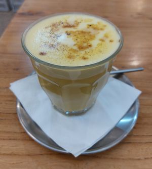 Brown Sugar Turmeric Ginger Latte 黑糖薑汁燕麥奶 at The Park by Years in Kowloon