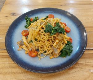 White Wine Aglio e Olio 白酒香蒜乾番茄羽衣甘藍意大利粉 at The Park by Years in Kowloon