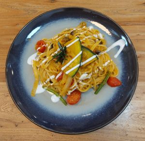 Mixed Mushroom Pumpkin Spaghetti 南瓜蘆筍意大利粉 at The Park by Years in Kowloon