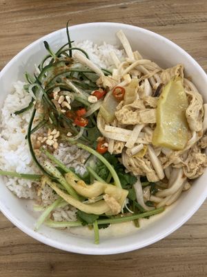 Bean curd king oyster mushroom rice   at The Park by Years in Kowloon