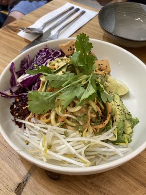 Thai Keto Zoodle Salad at The Park by Years in Kowloon