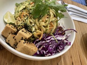 Thai Keto Zoodle Salad at The Park by Years in Kowloon