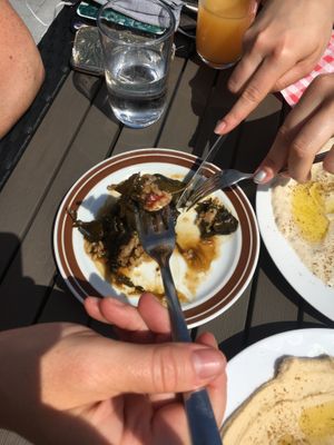 wine leaf roles  at Meet and Eat in Beeskow
