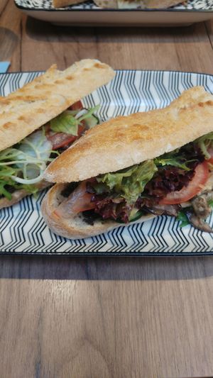 Baguette Marachier with Tapenade - yummy! at Café Lulu - Kanal in Brussels