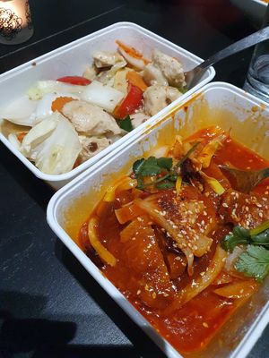 Chicken vegan at De Yuan in Liege