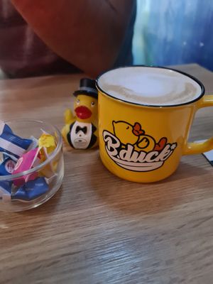 Latte called cappuccino at Freeduchio in Batumi