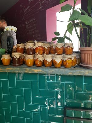 Homemade jam at Freeduchio in Batumi