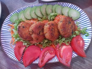 Falafel at Freeduchio in Batumi