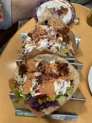 Fiöner mit Veta  at Vamos Veganos in Berlin