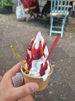 Veganes Frozen Joghurt Eis at Vamos Veganos in Berlin