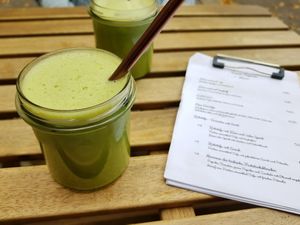 Iced Matcha Latte at Vamos Veganos in Berlin