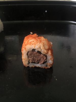 Dynamite roll with Beyond beef. Warning, spicy!  at Geisha House in Birmingham