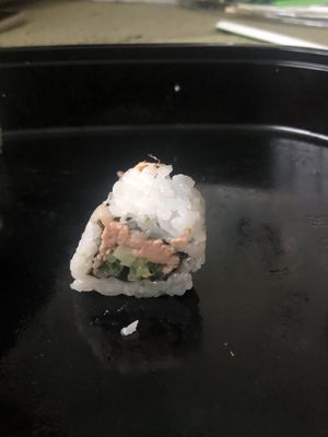 Spicy Geisha roll, tuna, chive and cucumber  at Geisha House in Birmingham