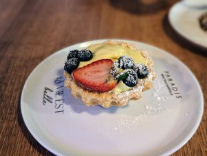 Red fruit cake at Paradis Patisserie in Bogota