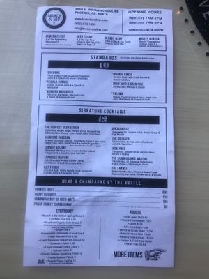Menu at Brunch & Sip in Phoenix