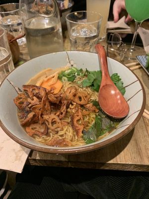 Vegan ramen at Neko Ramen in Paris