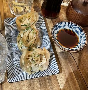Gyozas at Neko Ramen in Paris