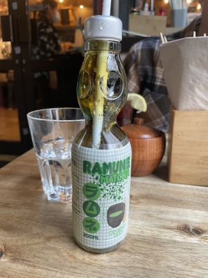 Ramune matcha  at Neko Ramen in Paris