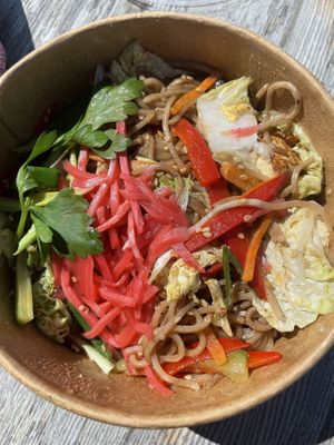 Vegan Yakisoba with tofu  at Neko Ramen in Paris