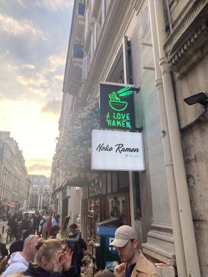 Entrance   at Neko Ramen in Paris