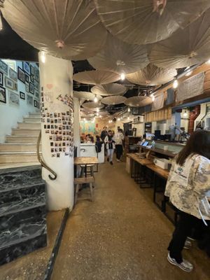 Inside hall  at Neko Ramen in Paris