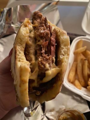 Burger house special vegan, so filling I couldn’t eat it all...really tasty! at The Dead Pigeon in Rochester