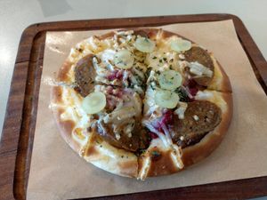 未來熱狗腸青提薄餅 at Green Common - Tuen Mun in Kowloon