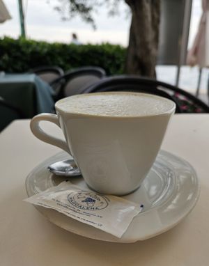 Cappuccino with soy milk at Cristallo in Bardolino