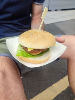 Smokehouse burger at Roots Plant Kitchen in Swindon