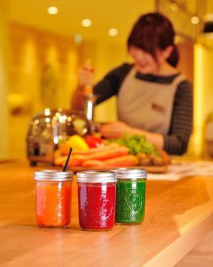 Cold Press Juice at Keyaki Cafe in Sendai