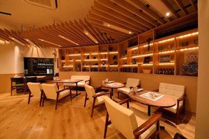 Cafe interior at Keyaki Cafe in Sendai