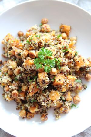 karamellisierte Haselnüsse mit Süßkartoffeln und Quinoa at Mühlenglück in Oppenau