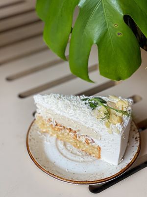 Rafaello cake at Commune Cafe in Tallinn