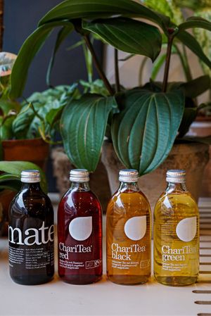 Great selection of fair trade eco drinks at Commune Cafe in Tallinn