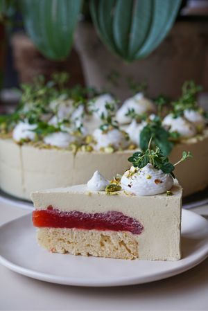 Pistachio X Strawberry at Commune Cafe in Tallinn