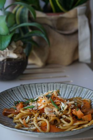 Kimchi Udon at Commune Cafe in Tallinn