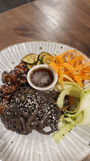 Tempura tofu at Commune Cafe in Tallinn