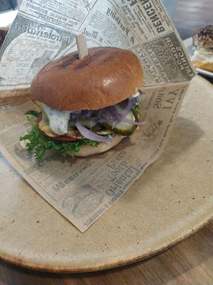 Trühvli-Portobello burger at Commune Cafe in Tallinn