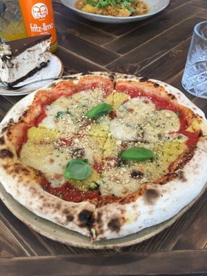 4 Cheese Pizza at Commune Cafe in Tallinn