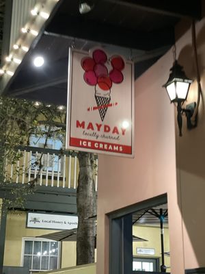 Sign  at Mayday Ice Cream in St Augustine