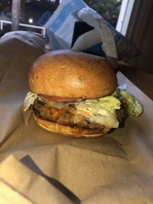 The impossible burger queen  at Mendocino Farms - Rice Village in Houston