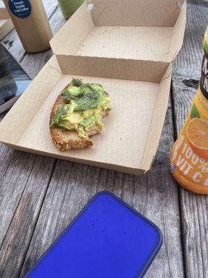 Avocado toast  at Kristina's Kitchen in Millville