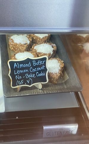 Almond butter lemon coconut cookie  at Kristina's Kitchen in Millville
