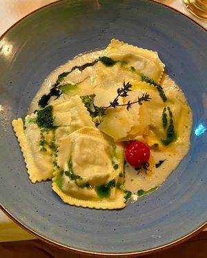 Steinpilzravioli at Candela  in St Gallen