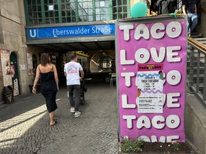 sign  at Taco Love in Berlin