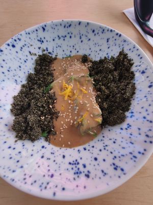 Spinach appetizer at Vegan Ramen Shop - Jana Pawla in Warsaw